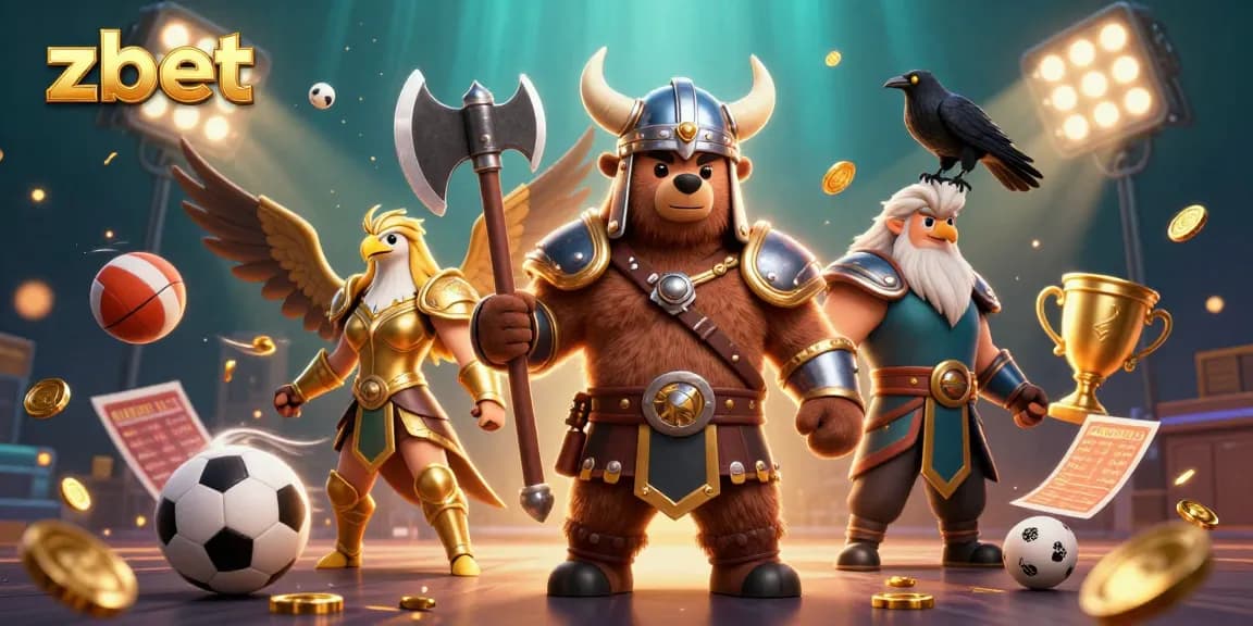 Bet on zbet with an epic Viking berserker, Valkyrie eagle, and glowing game elements!