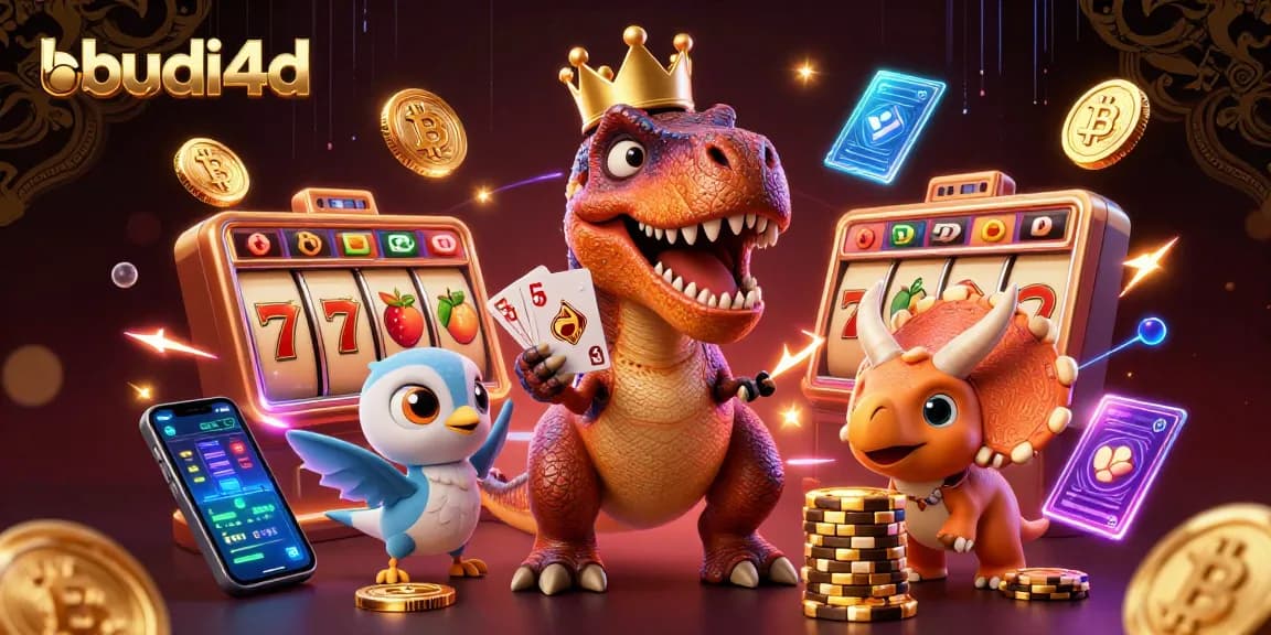 Experience thrilling jackpot moments at budi4d with vibrant colorful reels and cheerful characters.