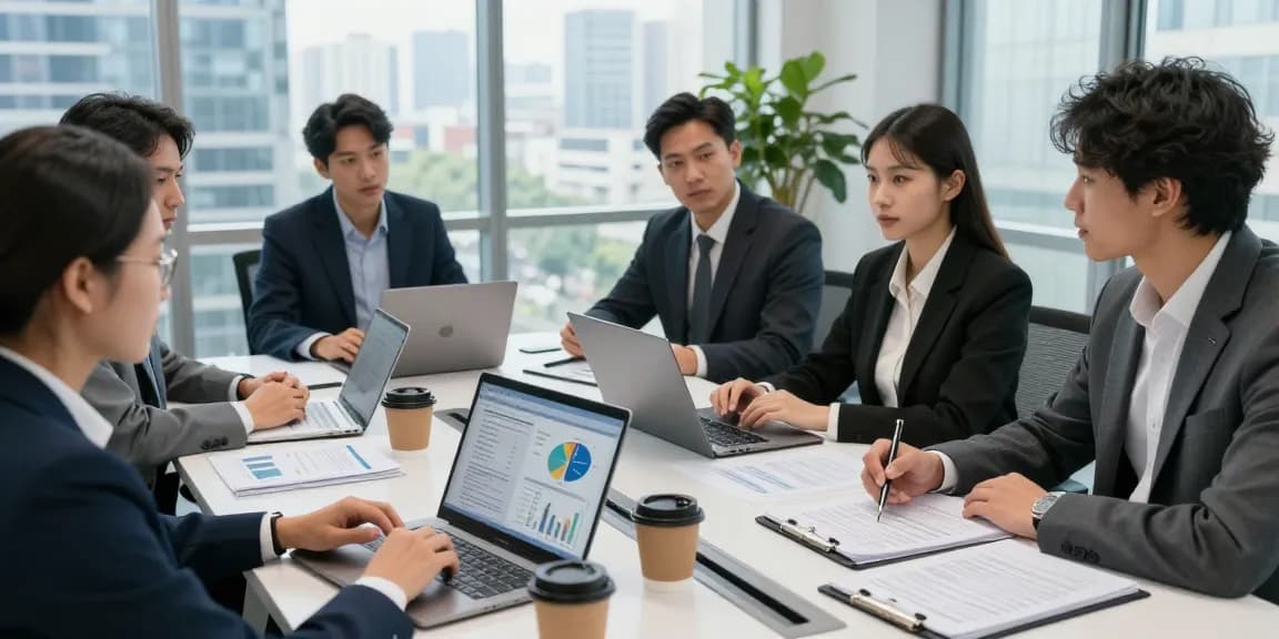 Discusión sobre etb pagos pse en reunión de finanzas corporativas, oficina moderna con equipo diverso.