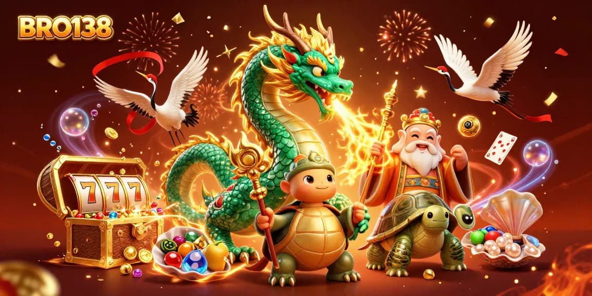 Experience thrilling wins at BRO138 with vibrant slot reels and captivating casino elements.