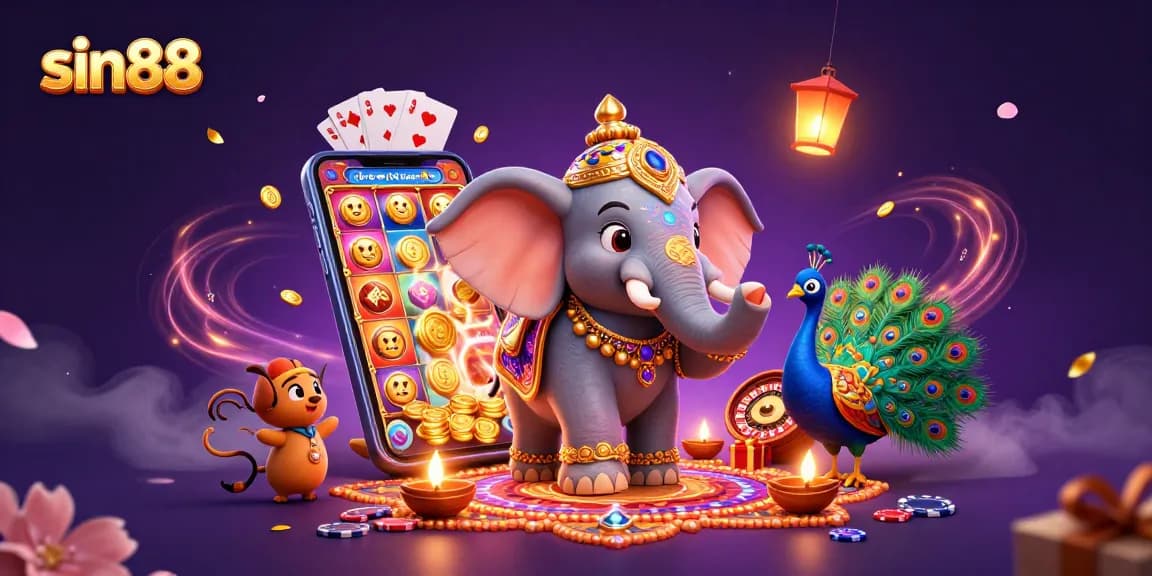 Engage in thrilling gaming adventures with sin88, featuring colorful slots and rich casino elements.