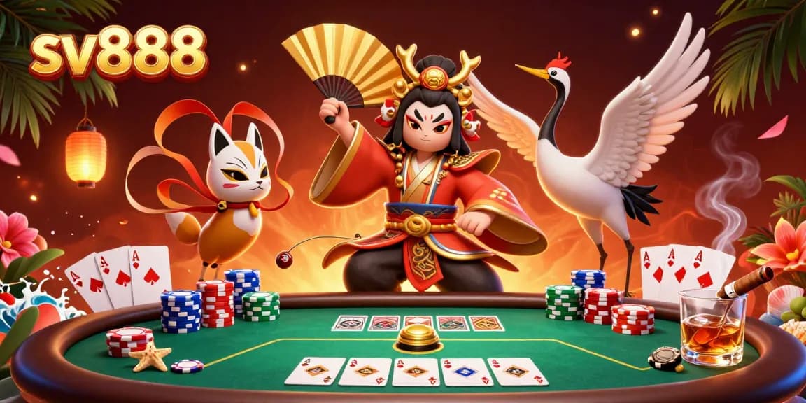 Experience the thrilling action of sv888 poker with vibrant characters and game elements