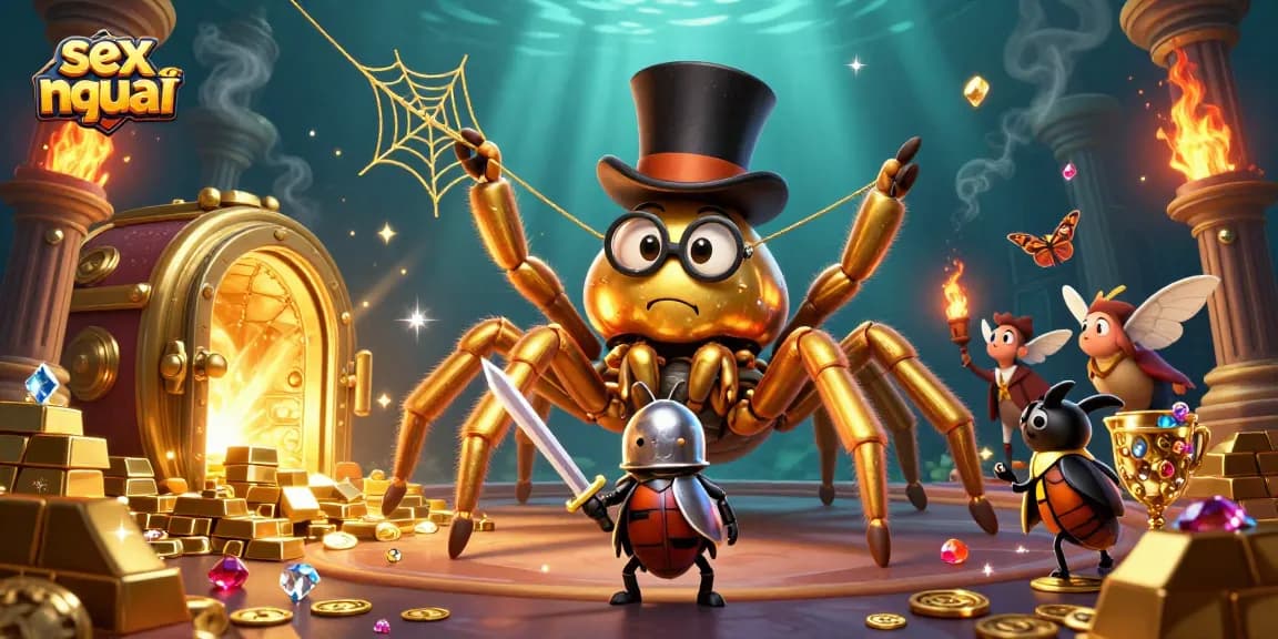Experience thrilling action with sex mới as the golden tarantula weaves its magical web in a vibrant casino.