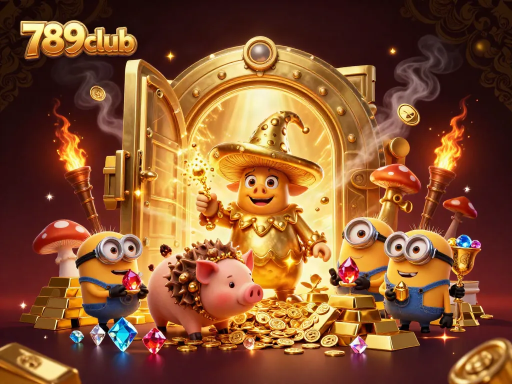 Engage in thrilling gameplay with 789club and discover magical riches in an enchanting casino scene.