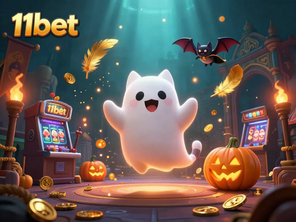 Experience thrilling gameplay at 11bet’s haunted casino with ghostly characters and vibrant game elements.