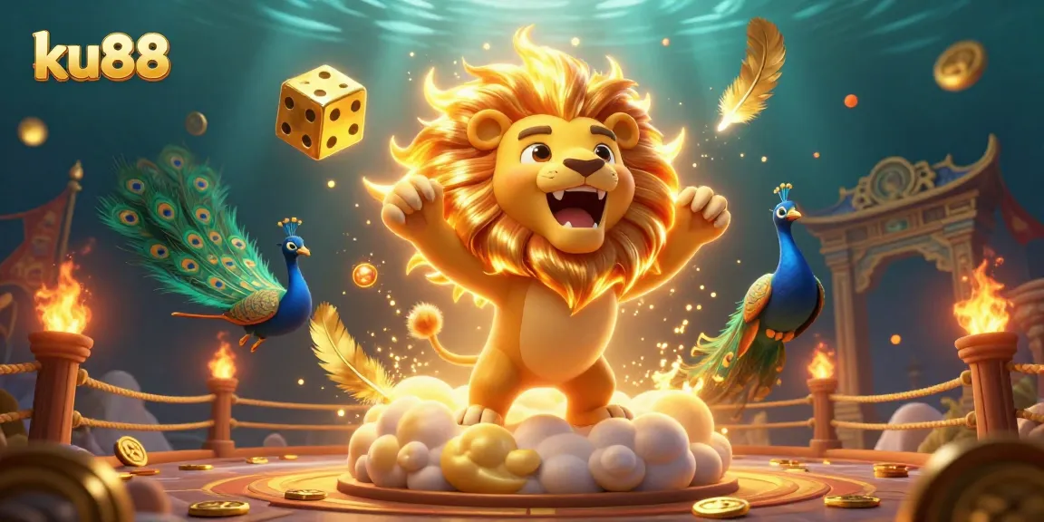 Engage with ku88's dynamic casino experience featuring vibrant characters and thrilling gaming elements.