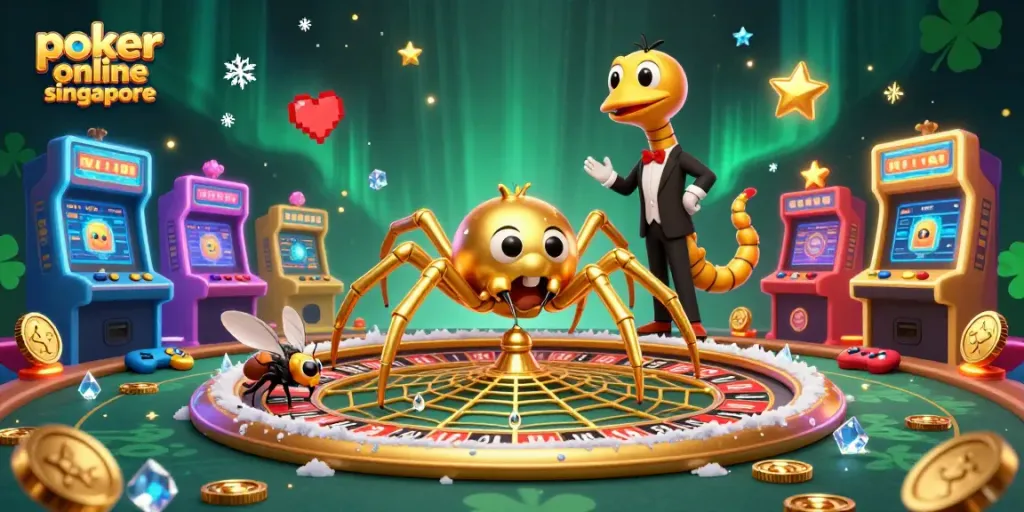 Engage in thrilling poker online Singapore with colorful 3D casino games and energetic elements.