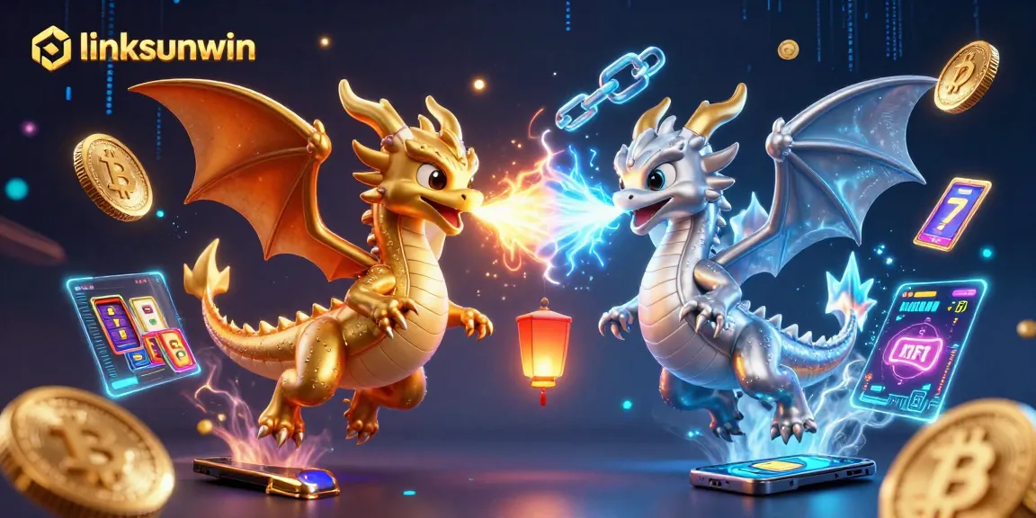 Experience thrilling adventures with linksunwin as dragons battle, illuminating casino games with crypto elements.