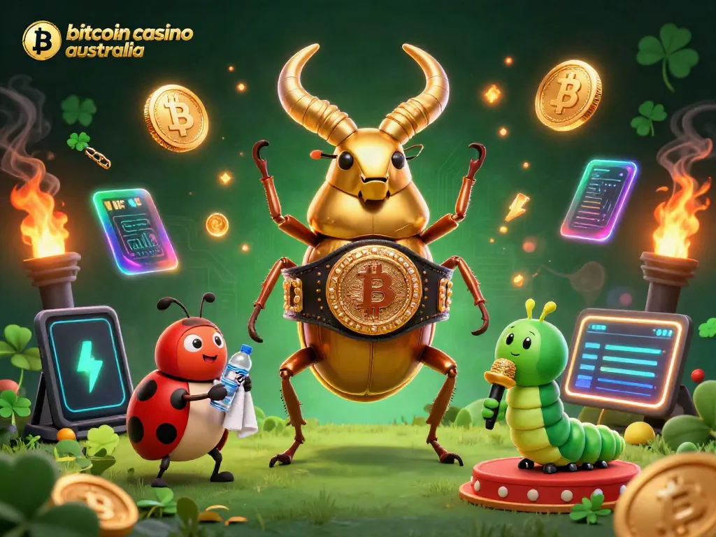 Engage with vibrant bitcoin casino australia themed 3D action, showcasing dynamic characters in a lively scene.