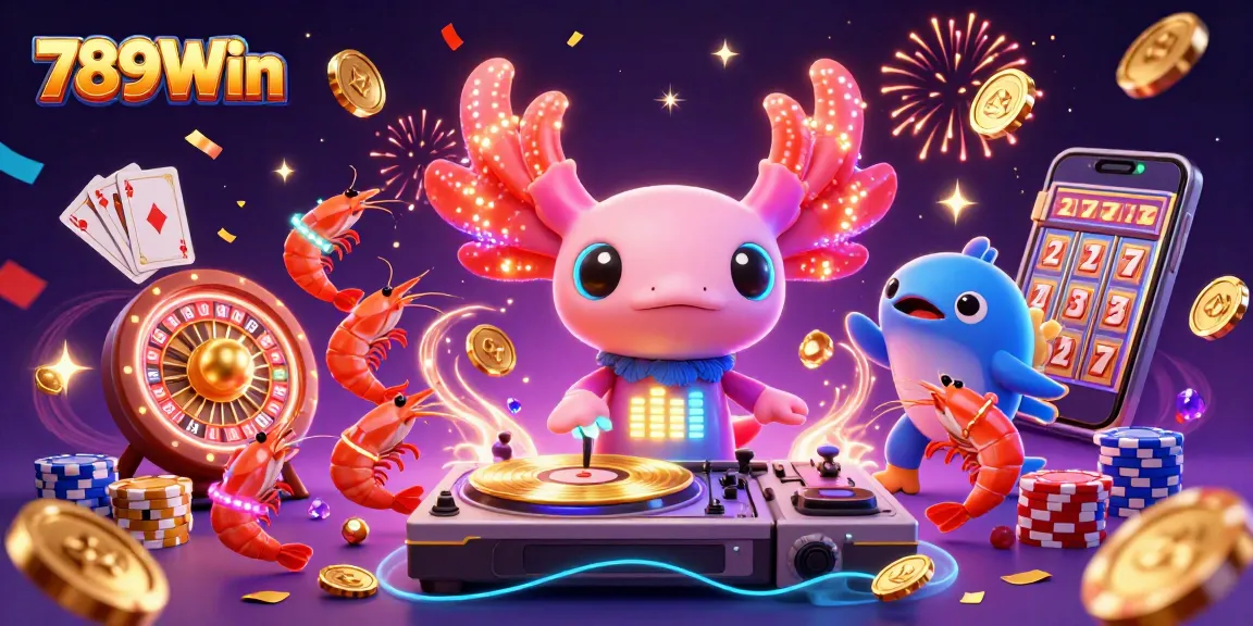 Experience the excitement of 789Win with a vibrant underwater casino scene featuring lively characters and game elements.