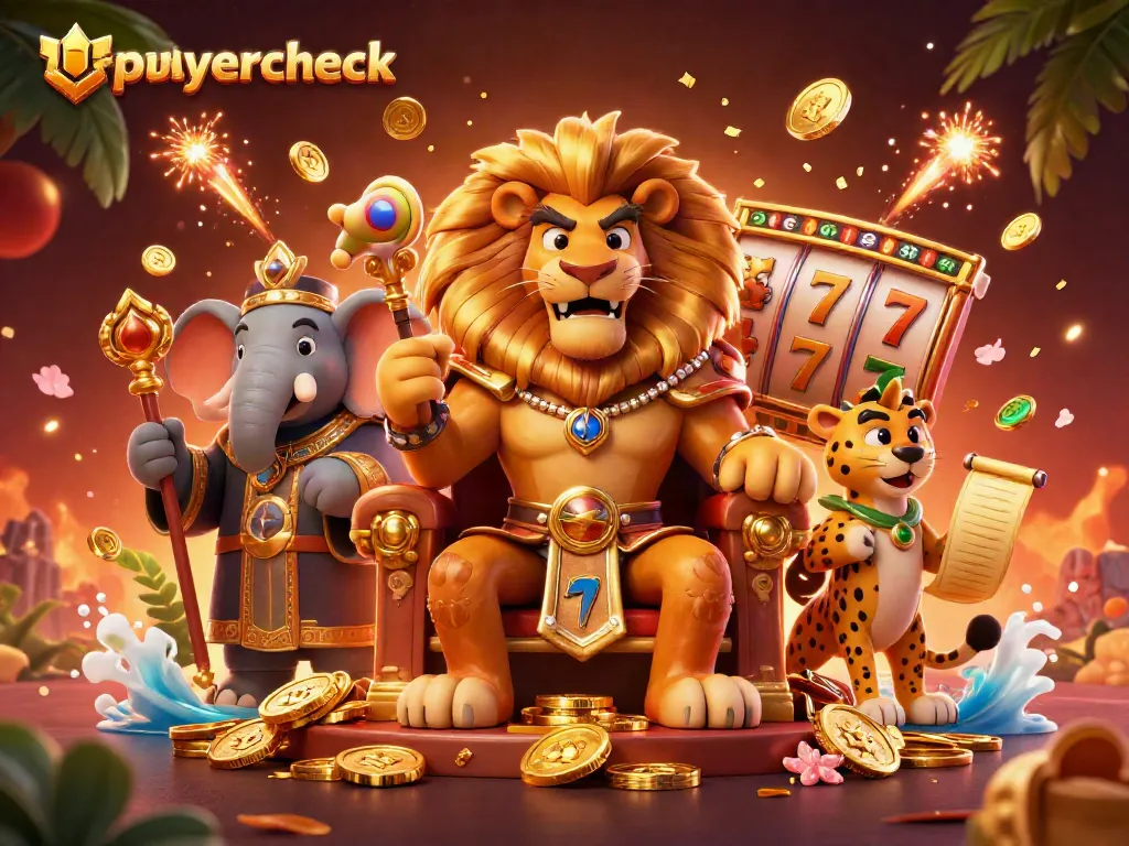 Experience thrilling casino action with usplayercheck as a lion king rules the gold throne.