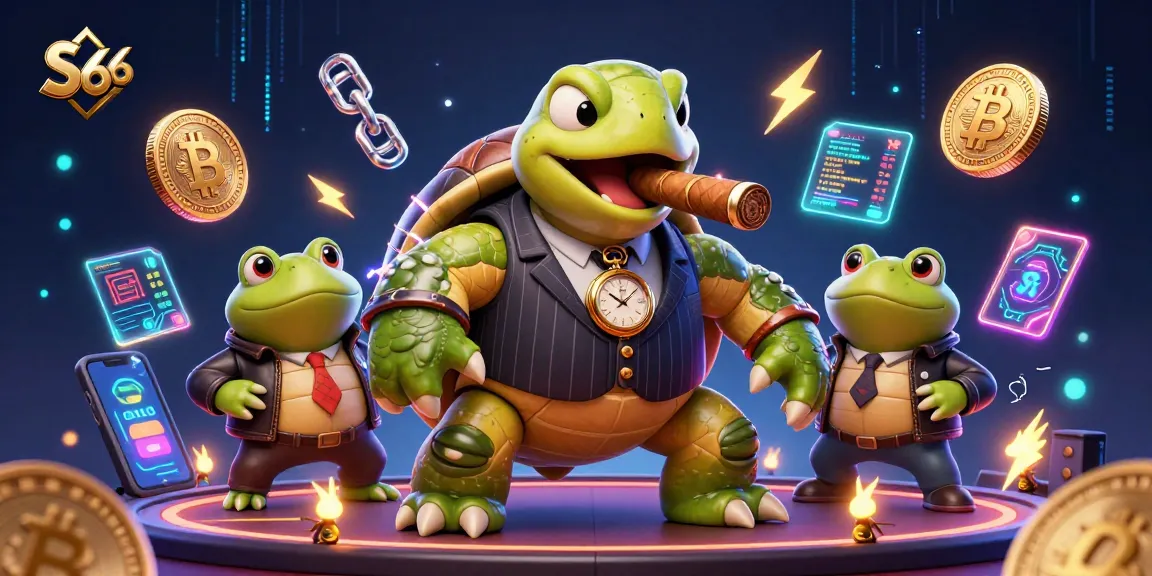 Get ready to gamble with S666 as a snapping turtle mobster lights up the casino!