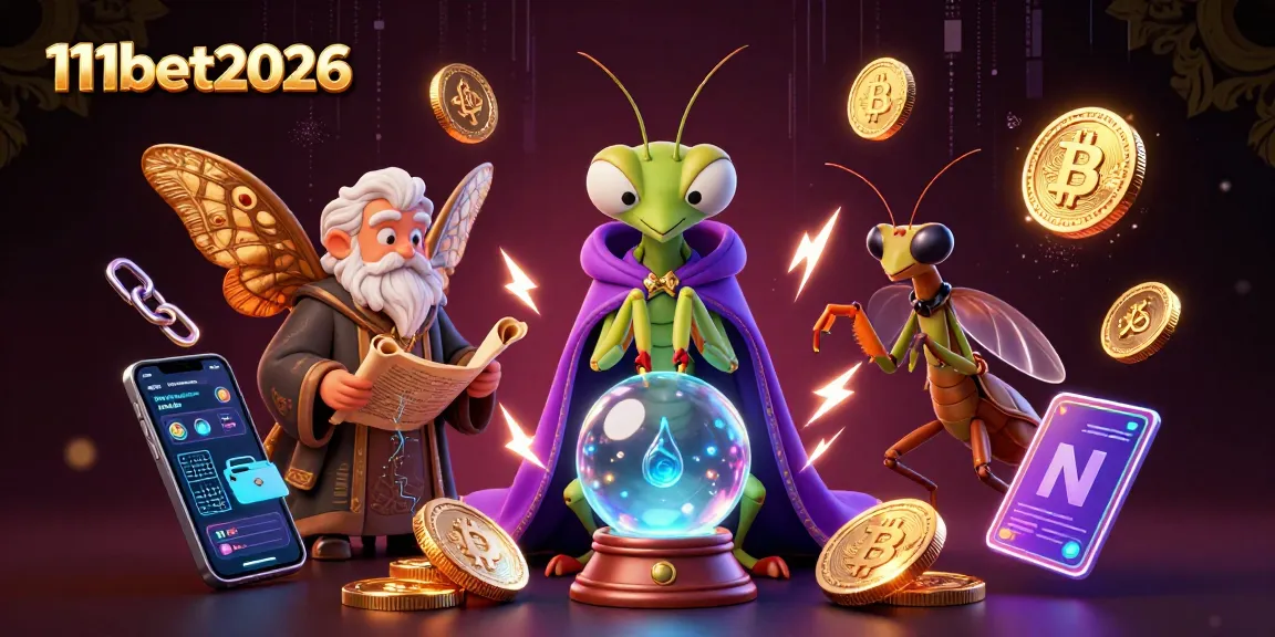 Engage with thrilling gameplay at 11bet2026 featuring a cartoon fortune teller and crypto elements.