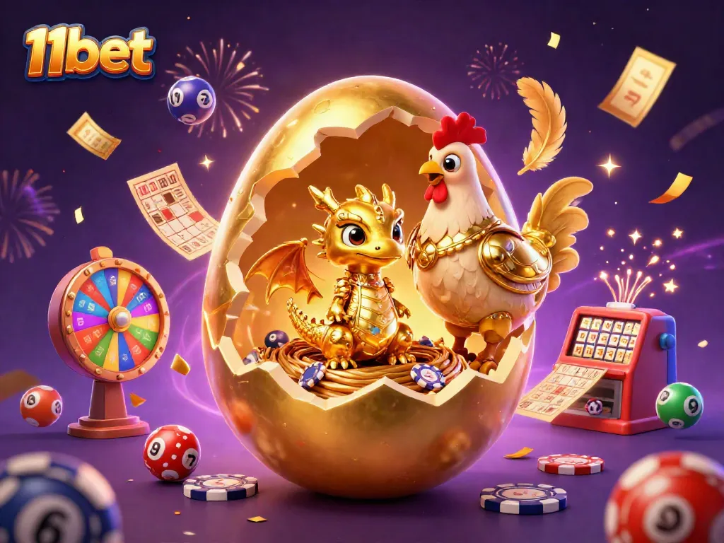 Engage in thrilling gambling action with 11bet's unique casino games, featuring golden dragon and dynamic elements.