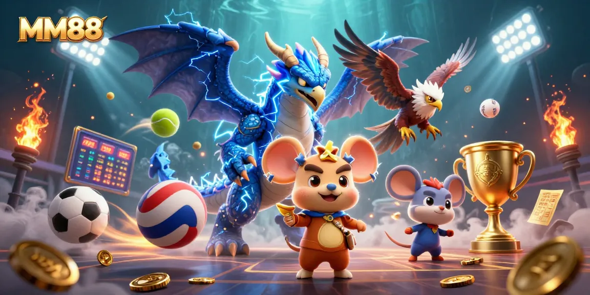 Immerse in the thrilling world of MM88 with exciting sports betting elements and dynamic characters.