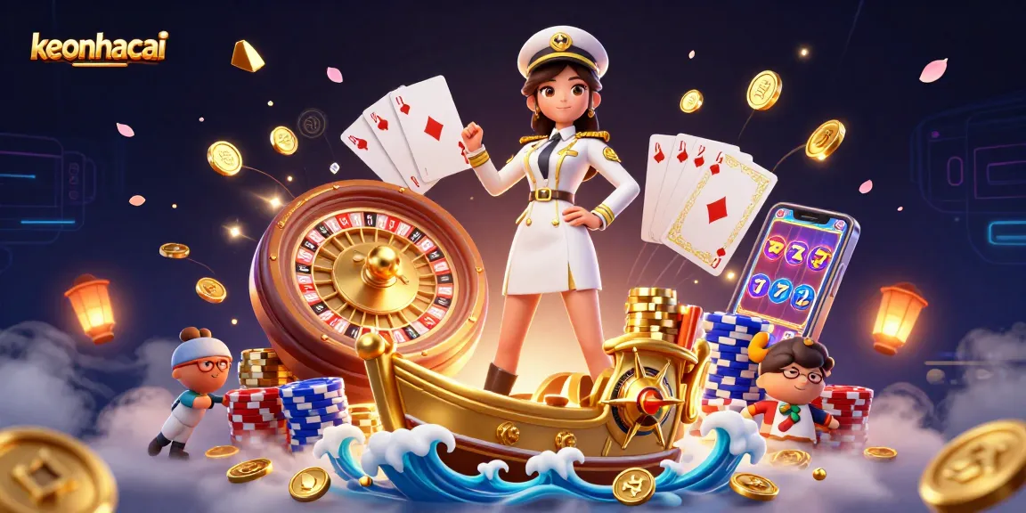 Engage with exciting live action at keonhacai featuring dynamic casino elements and vibrant 3D illustrations.