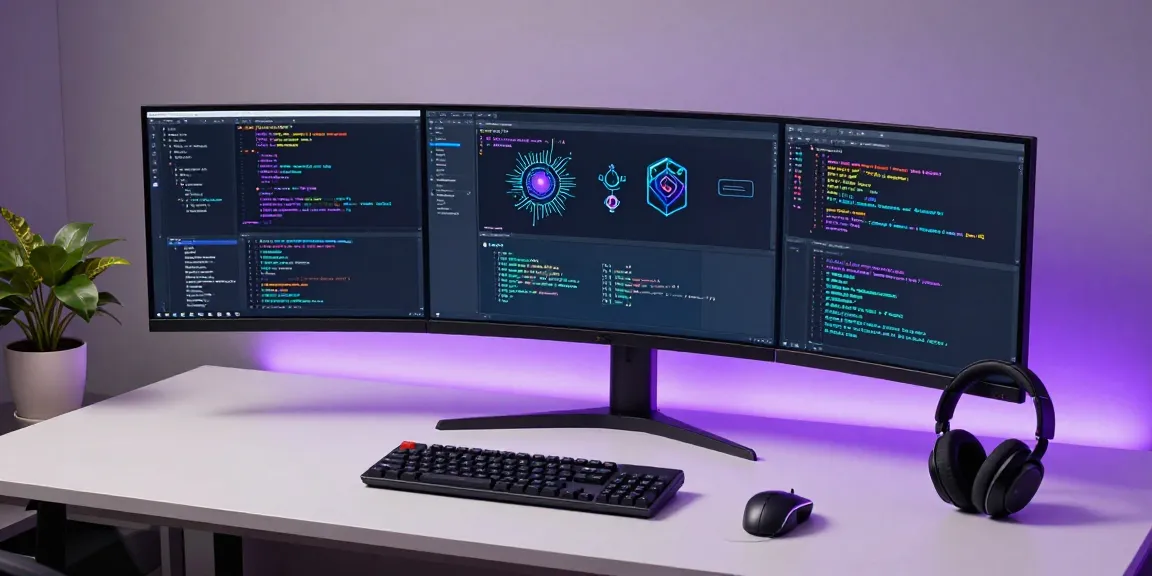 gi8ee showcases advanced software development and AI technology in a modern workspace.