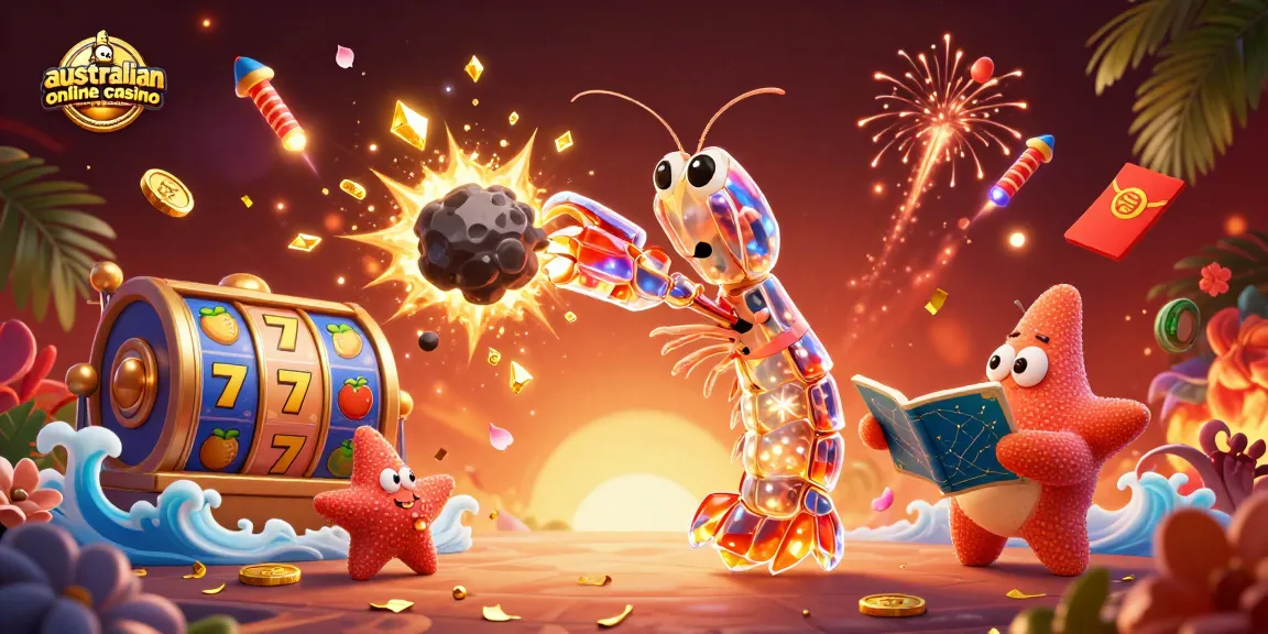Engaging action at an australian online casino real money setting with vivid characters and dynamic gameplay.