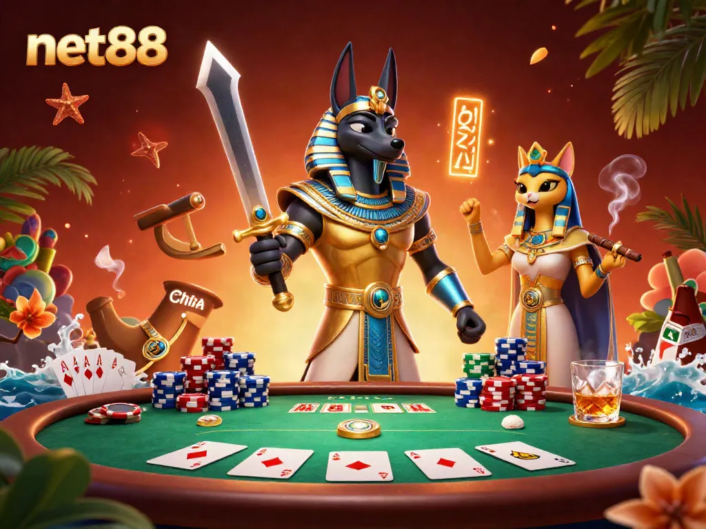 Engage in thrilling gameplay with net88 at this vibrant online casino featuring Egyptian themes.