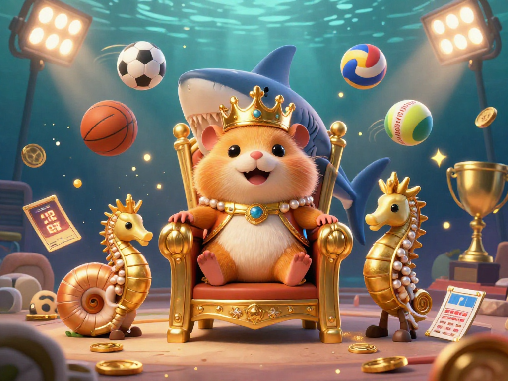 Experience thrilling gameplay at MASTER188 with a fierce golden hamster king ruling amidst dynamic sports betting excitement.