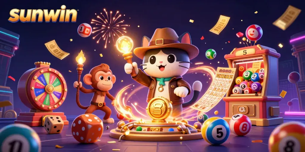 Experience winning moments at the sunwin casino with vibrant games and character excitement.
