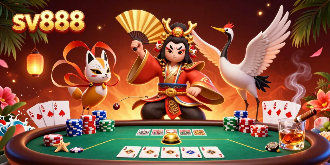 Experience the thrilling action of sv888 poker with vibrant characters and game elements