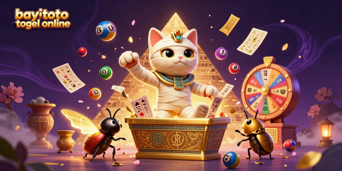 Experience bayitoto togel online in an energetic scene with vibrant lottery visuals and a mystical atmosphere.