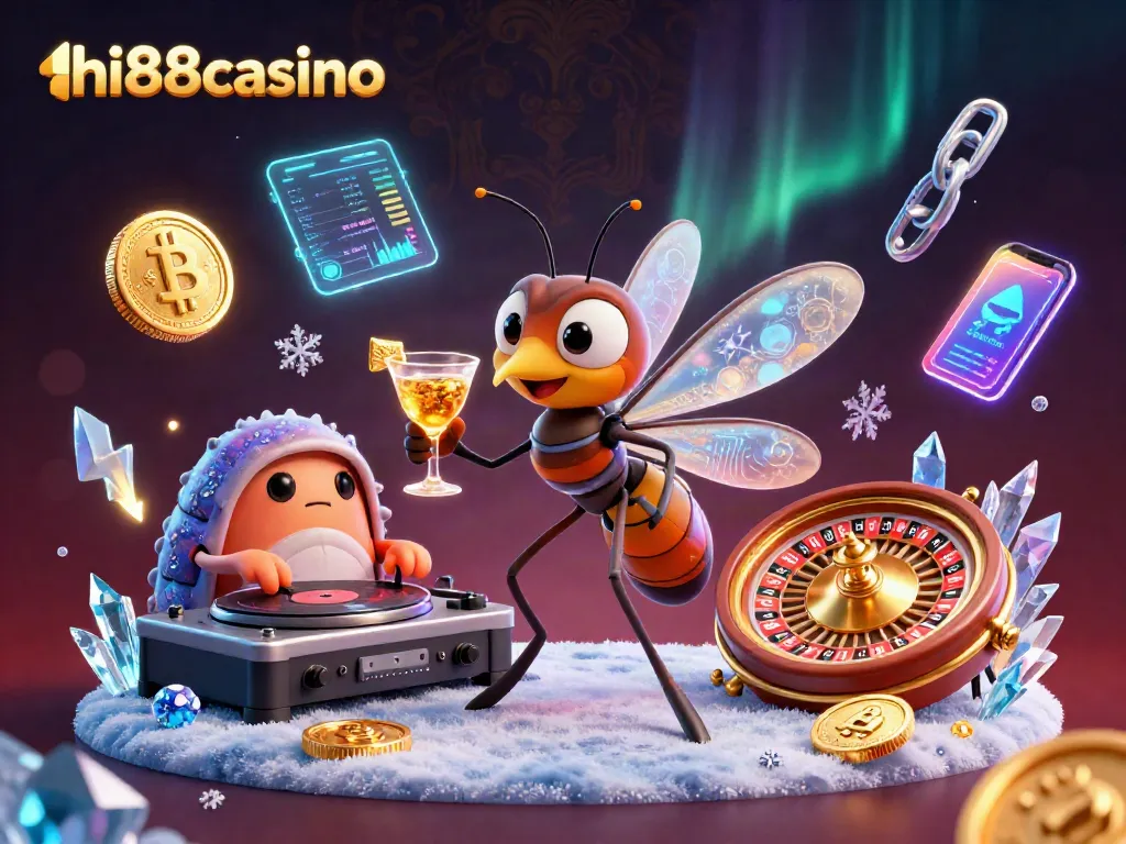 Win big at hi88casino with a vibrant 3D illustration showcasing a unique casino scene.