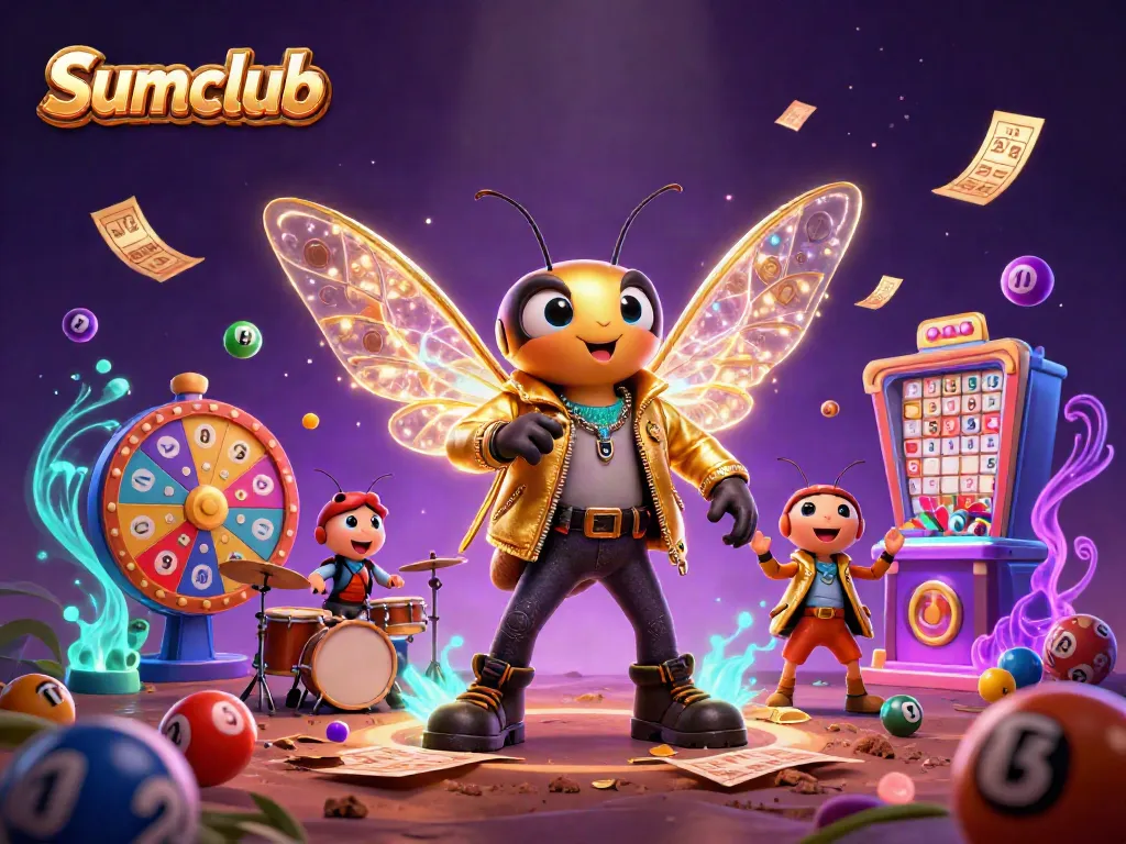 Engage in thrilling lottery adventures at Sumclub with vibrant 3D casino characters and rich game elements.