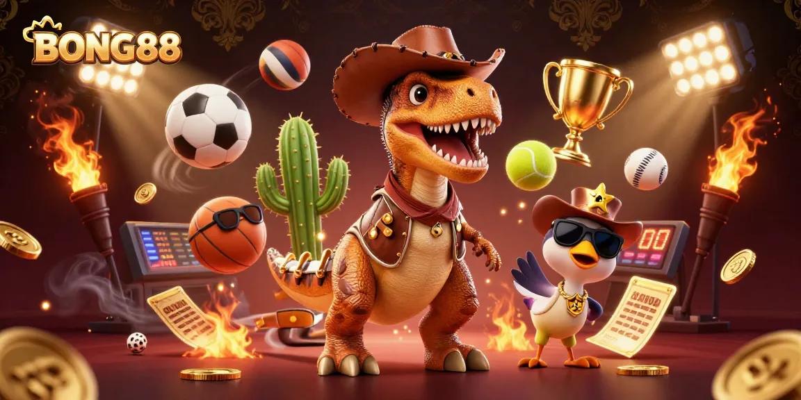 BONG88 engages players with dynamic sports-themed casino action featuring vibrant 3D characters.