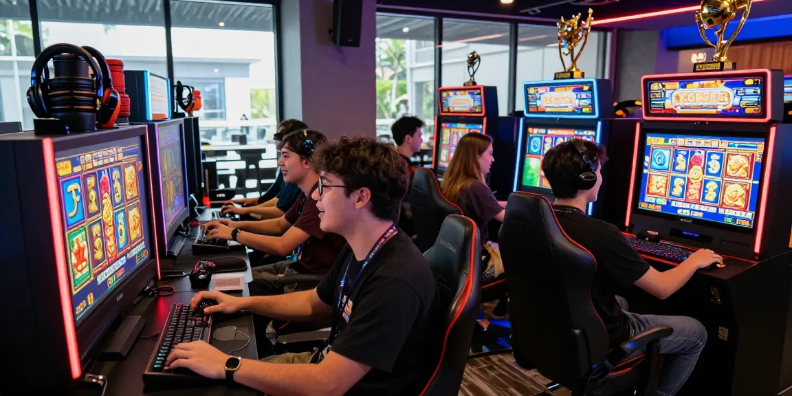 Engaging online gaming atmosphere with players enjoying deposit tanpa minimal slot games.