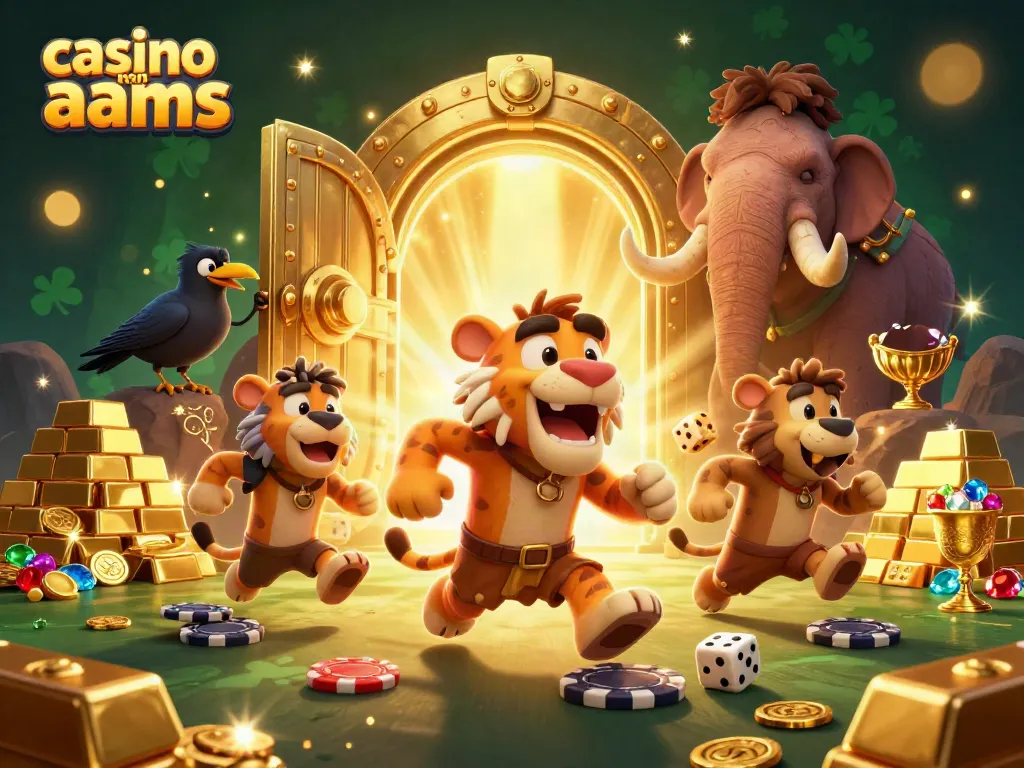 Gioca nei migliori casino non AAMS con l’illustrazione di caveman e tigri in un mondo preistorico.