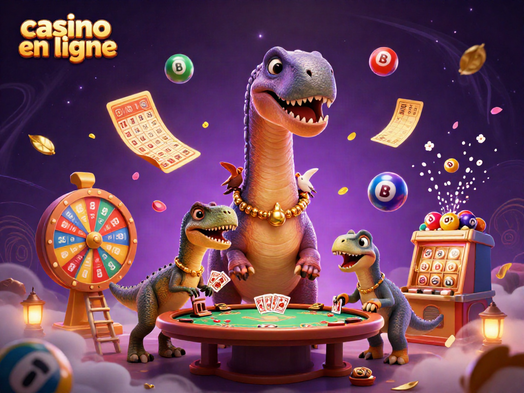Jouez à des jeux excitants dans un casino en ligne avec des illustrations dynamiques et immersives.