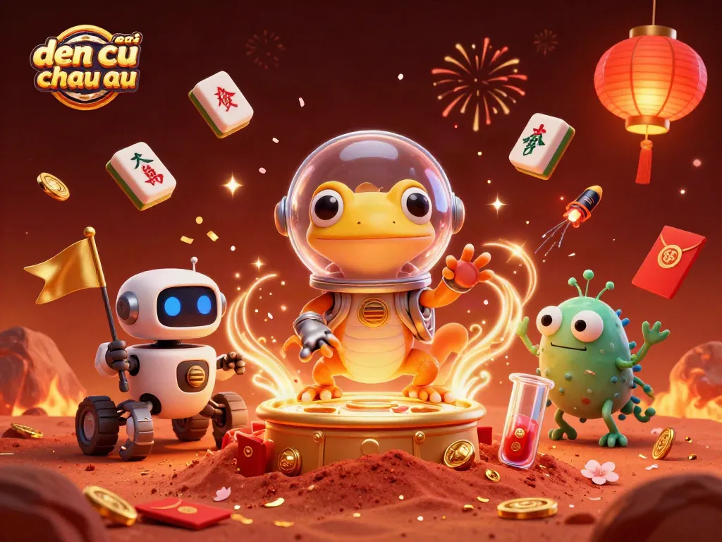 Khám phá nhà cái đến từ Châu Âu với gecko ngoài hành tinh trong casino vàng trên sao Hỏa.