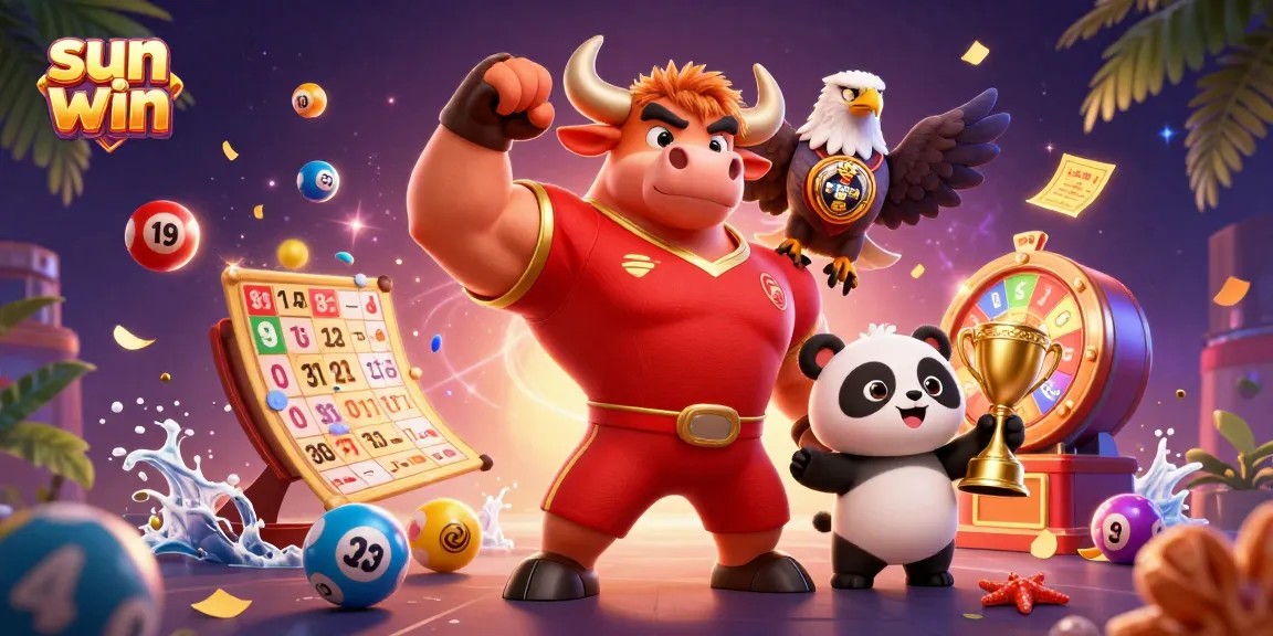 Experience the thrill of sun win with festive games, trophies, and vibrant visuals.