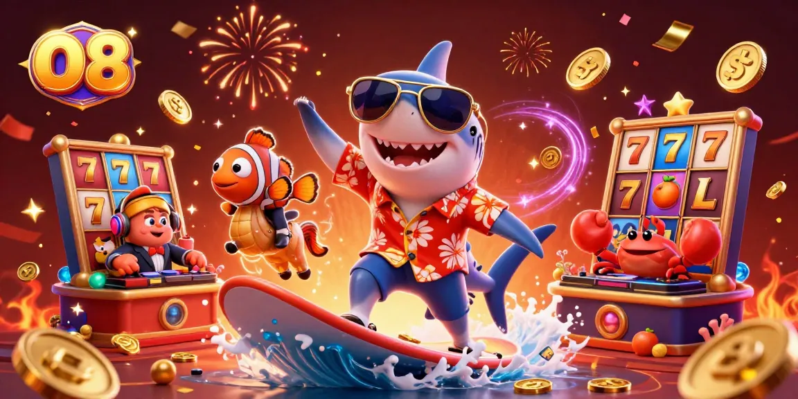 Engage in thrilling gameplay at O8’s casino with dynamic characters and vibrant slot elements.
