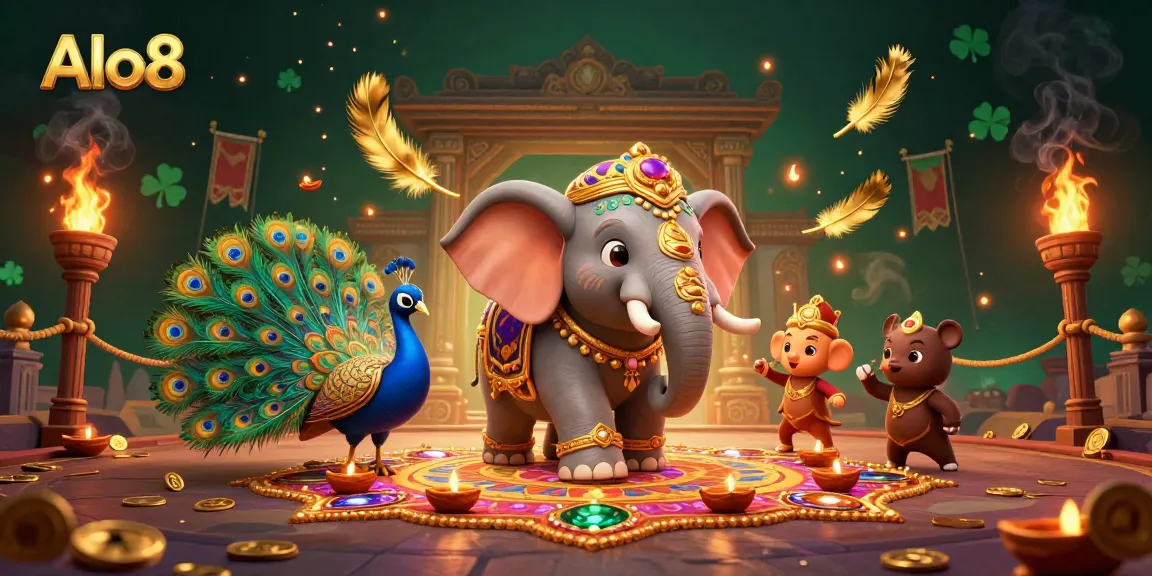 Alo8 players engage with vibrant 3D casino elements featuring unique characters and dynamic gaming action.