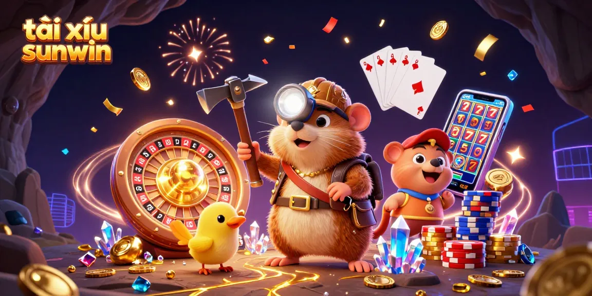 Experience the thrill of tài xỉu sunwin with treasure hunting game elements and sparkling gems