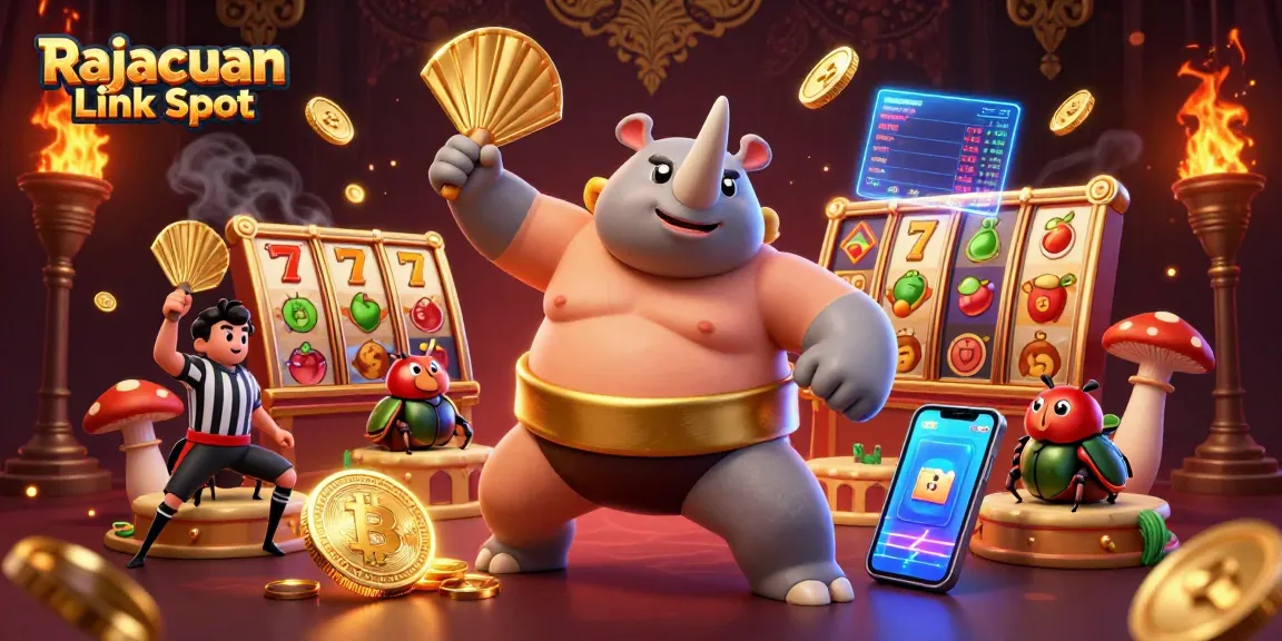 Mainkan Rajacuan Link Slot dengan keunggulan mesin slot teratas, dikelilingi elemen kasino yang menarik.