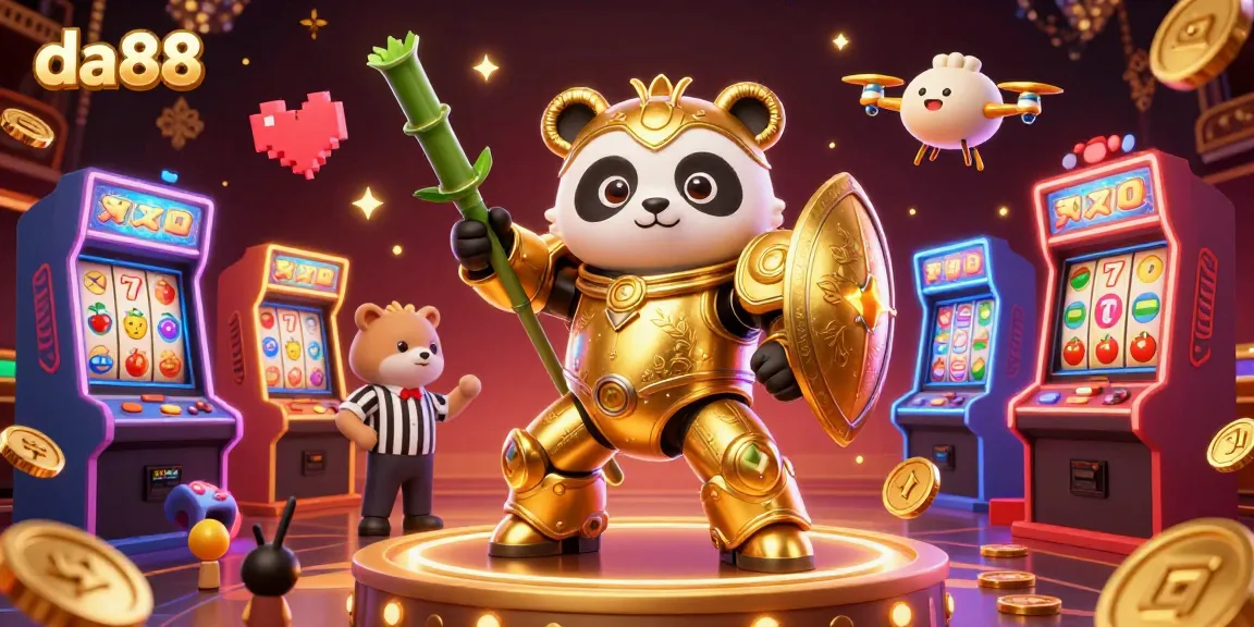Experience thrilling gaming with da88 in a colorful, ultra-detailed casino arena featuring exciting slot action.