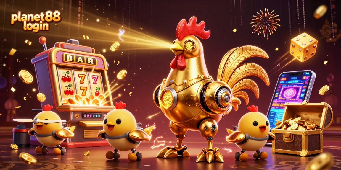 Experience winning with planet88 login and discover colorful casino action in this vibrant illustration.