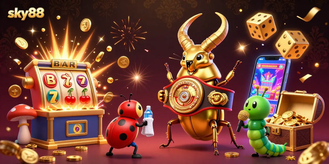Experience the excitement of sky88 with captivating 3D casino action and vibrant game elements.